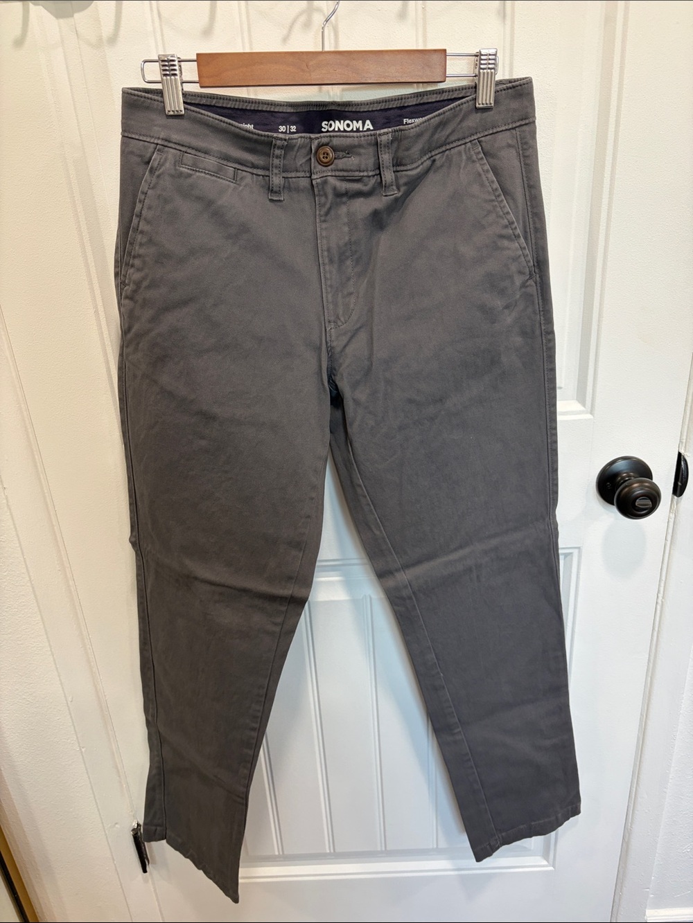 SONOMA Men's Charcoal Gray Chino Pants